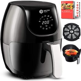 Аерофритюрниця Balter Airfryer XXL 5,5 л з вікном перегляду, 12 програм, багатофункціональна фритюрниця без олії, HL-551T