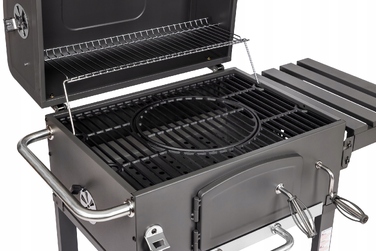 Вугільний гриль Activa Mastercook Angular із чавунним решіткою, 57,5 x 42,0 см