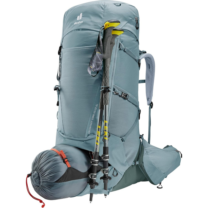 Жіночий трекінговий рюкзак deuter Aircontact Core 55+10 SL, 2024, 65 л, shale-ivy