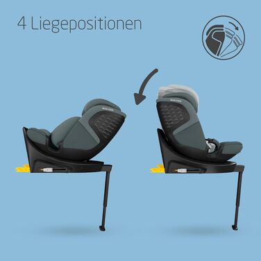Дитяче автокрісло Maxi-Cosi Emerald 360 S i-Size з ISOFIX, для дітей від 40 до 150 см (Tonal Graphite)