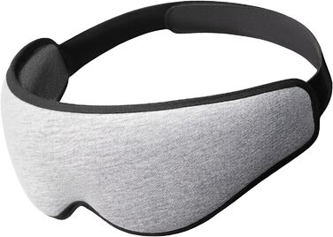 Ostrichpillow Ергономічна 3D маска для сну, що повторює форму обличчя, анатомічна маска для очей, повне блокування світла, для відпочинку та релаксації, колір Midnight Grey
