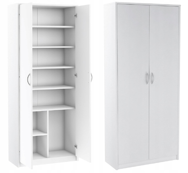 Стелаж Meble Bestseller Patryk, білий, 74 x 180 x 35 см
