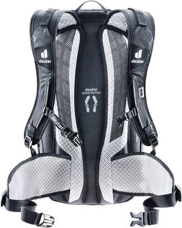 Рюкзак Deuter Flyt 20 з протектором для велосипедистів, графітово-чорний, 20 л, довгий