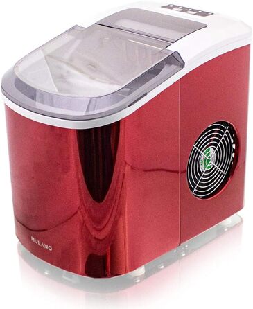 Льодогенератор нержавіюча сталь Ice Maker для дому червоний