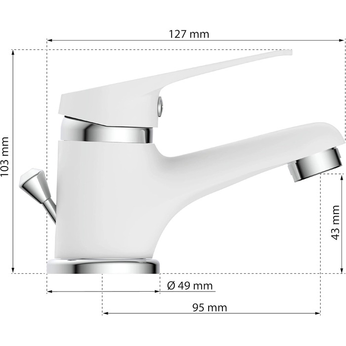 Змішувач для ванни EISL SPEED Chrom з одним важелем, хром, NI023SCR