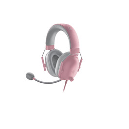Ігрова гарнітура Razer BlackShark V2 X Quartz Pink — дротова навушники для кіберспорту, 7.1 Surround Sound, мікрофон Hyperclear, 50мм драйвери Triforce, рожева