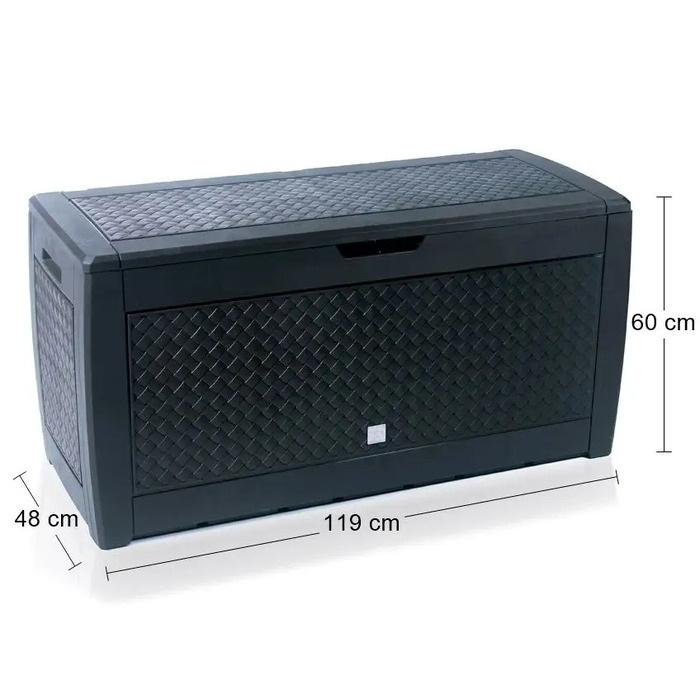 Садова скриня Prosperplast 310 л, пластик, чорна