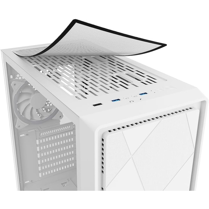 Корпус для ПК Sharkoon VS8 RGB Midi ATX, білий