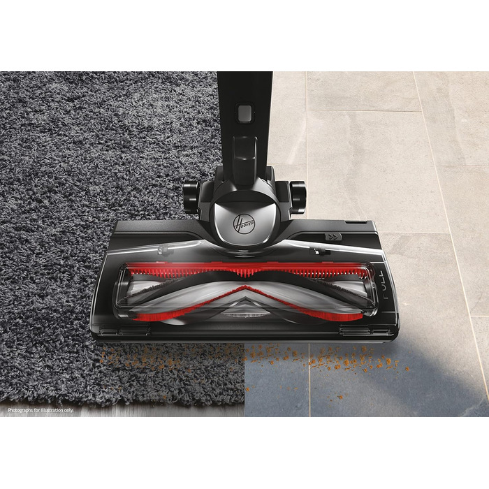 Бездротовий пилосос Hoover H-FREE 500 HF522STH HOME, акумуляторний, без мішка, до 30 хв роботи, LED-підсвітка, компактне зберігання, паркування