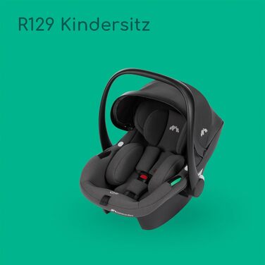 Дитяча коляска Bebeconfort Luvia Trio 3-в-1, 0-4 роки, до 22 кг, i-Size, компактна, сірий