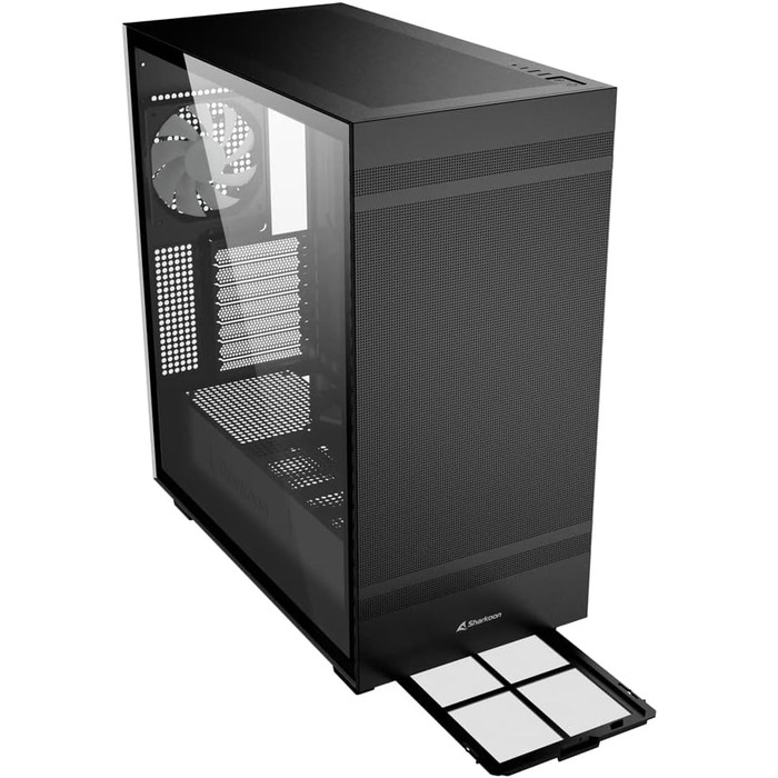 Корпус для ПК Sharkoon Rebel C50 RGB ATX чорний з підсвіткою