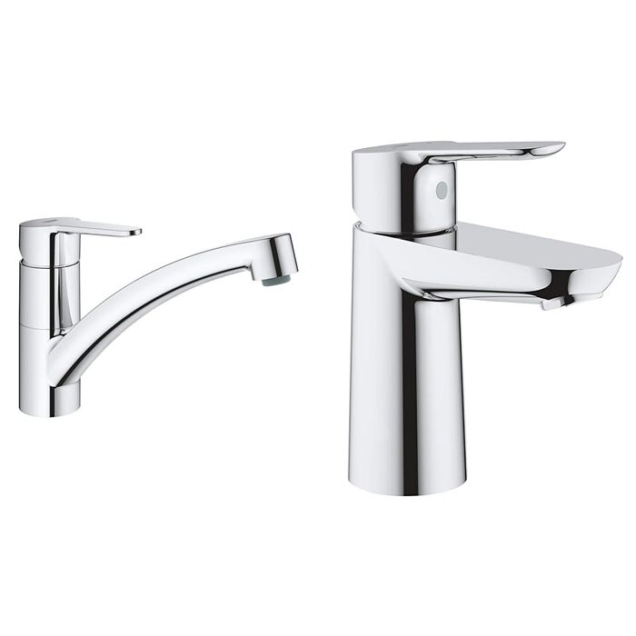 Змішувач кухонний GROHE Start Eco з плоским виливом, поворотний на 140°, хром (31685000)