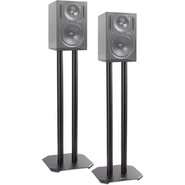 Підставки для колонок Duronic SPS1022-60, 60 см, металеві, 2 шт, до 5 кг, універсальні стійки для HiFi та домашнього кінотеатру
