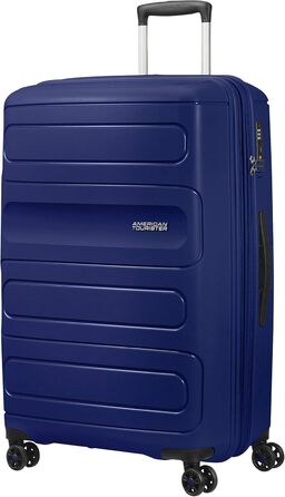 Валіза American Tourister Sunside Spinner L, розширювана, 77 см, 106/118 л, синя (Dark Navy)