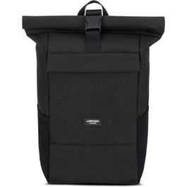 Рюкзак LARKSON Rolltop з відділенням для ноутбука, водостійкий, універсальний, чорний, для жінок і чоловіків, для університету, роботи, велосипеда, подорожей
