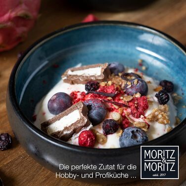 Набір тарілок Moritz & Moritz SOLID 26 см (4 шт) - тарілки з кераміки, посуд для сервірування (синій)