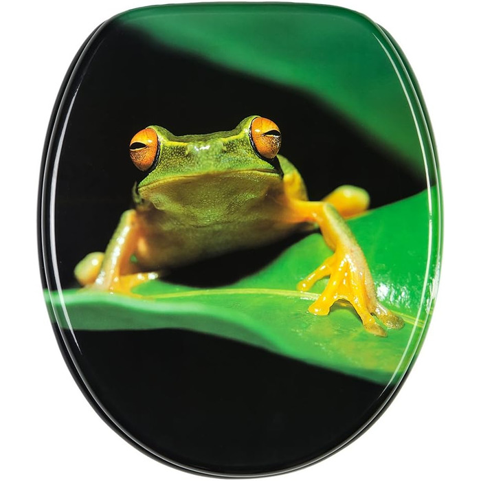 Сидіння для унітазу MDF з м'яким закриттям Frosch, зелене