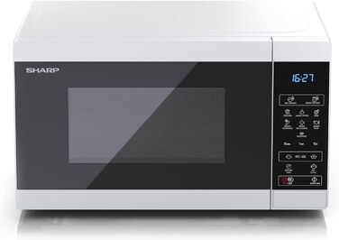 Мікрохвильова піч SHARP MS02EW, 800 Вт, 11 режимів, розморожування, біла