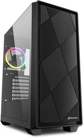 Корпус для ПК Sharkoon VS8 RGB Midi ATX, чорний