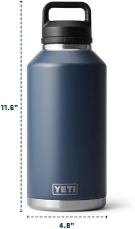 Термос YETI Rambler з кришкою Chug, чорний, 1,9 л