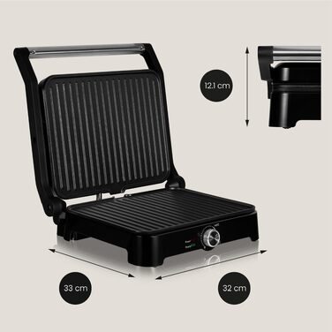 Електрогриль-тостер ZEEGMA Grill Chef 2-в-1 з керамічним антипригарним покриттям 2000 Вт