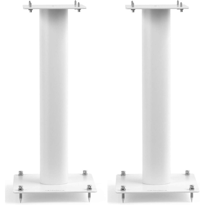 Підставки для колонок Norstone Stylum 1, металеві, білі матові, 50 см, вантажопідйомність до 50 кг, 2 шт.