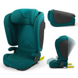 Автокрісло Kinderkraft UNITY 2 i-Size, 100-150 см, 3,5-12 років, регульована підголовник, AIR FLOW, 5 положень спинки, зелений