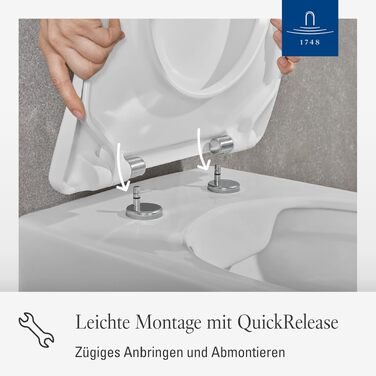 Сидіння для унітазу Villeroy & Boch Subway 2.0 SlimSeat D-подібне, біле глянцеве, з мікроліфтом (Duroplast), 9M68S101