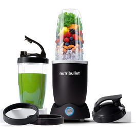 Електричний блендер Nutribullet Pro 1200 Вт, подрібнювач, смузі-мейкер, 700/900 мл, чорний