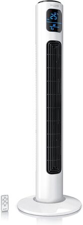 Brandson ECO Тихий турмовентилятор з DC-мотором, 12 швидкостей, напольний вентилятор із таймером, дистанційне керування, енергоощадний, дуже тихий, преміум-якість, переможець 2025
