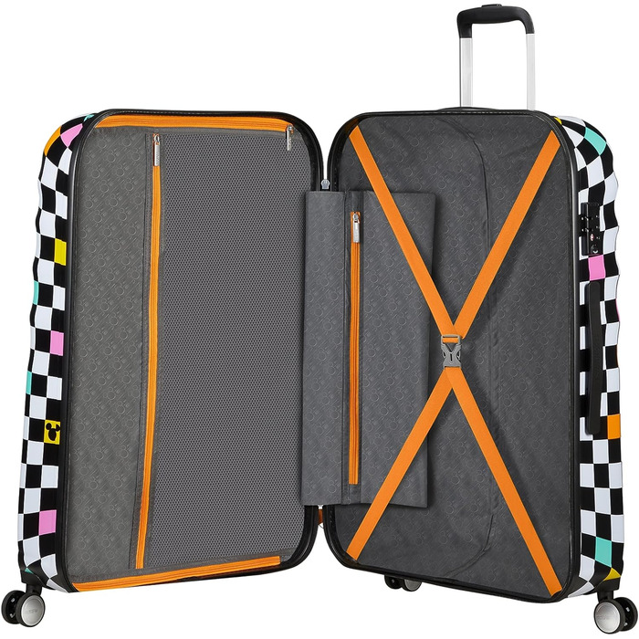 Валіза American Tourister Wavebreaker Disney Mickey Check 77 см, 96 л, багатокольорова, спінер
