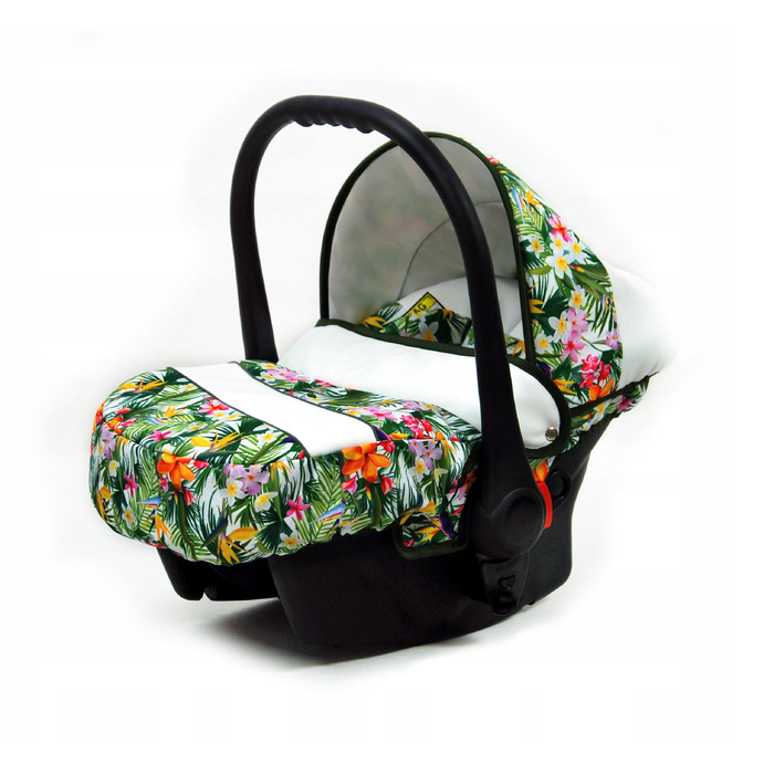 Дитячий візок 3в1 BabyLux TROPICAL: люлька, прогулянкова коляска та автокрісло