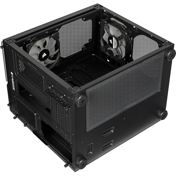 Корпус для ПК Corsair Crystal 280X RGB, micro-ATX, загартоване скло, чорний, підсвітка LED