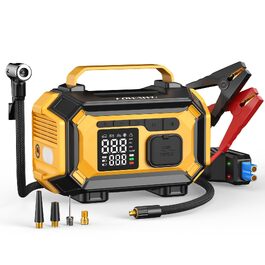 Пусковий пристрій FOWAWU 8000A 26800mAh для автомобіля з компресором та Powerbank (2002-Ge)