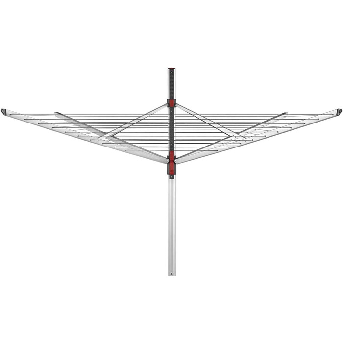Vileda Sun-Lift Compact сушарка для білизни, 40 м, регульована висота 1,55-1,72 м, Easy-Lift, 8 тримачів, чохол UV, сіра, еко-упаковка