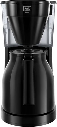 Кавоварка Melitta Easy Therm з термокувшином, фільтраційна, до 8 чашок, чорна, з функцією захисту від капання