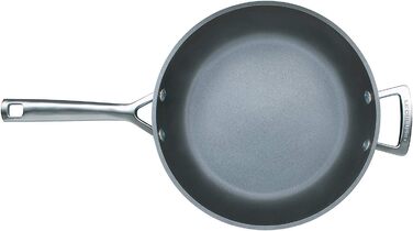 Сковорода LE CREUSET з антипригарним покриттям, діаметр 30 см, для всіх типів плит (включно з індукцією), антрацит/срібло