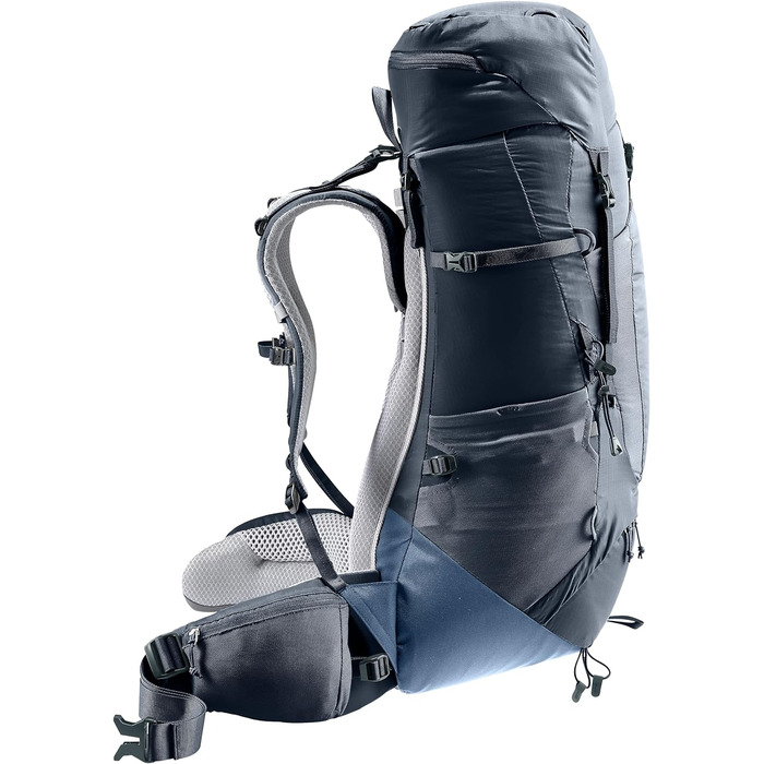 Рюкзак для трекінгу Deuter Aircontact Lite 40+10 л, чорний-синій, легкий, одноколірний