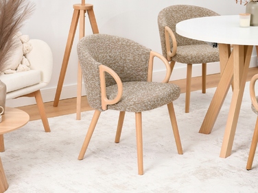 Стілець Mebel-Partner, тканина, бежевий, 1 шт.