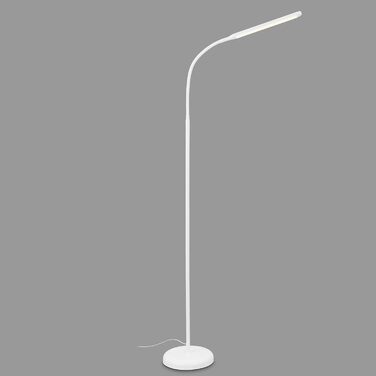BRILONER – LED торшер з диммером для вітальні, поворотна лампа для читання, сенсорне керування, непряме освітлення, білий колір