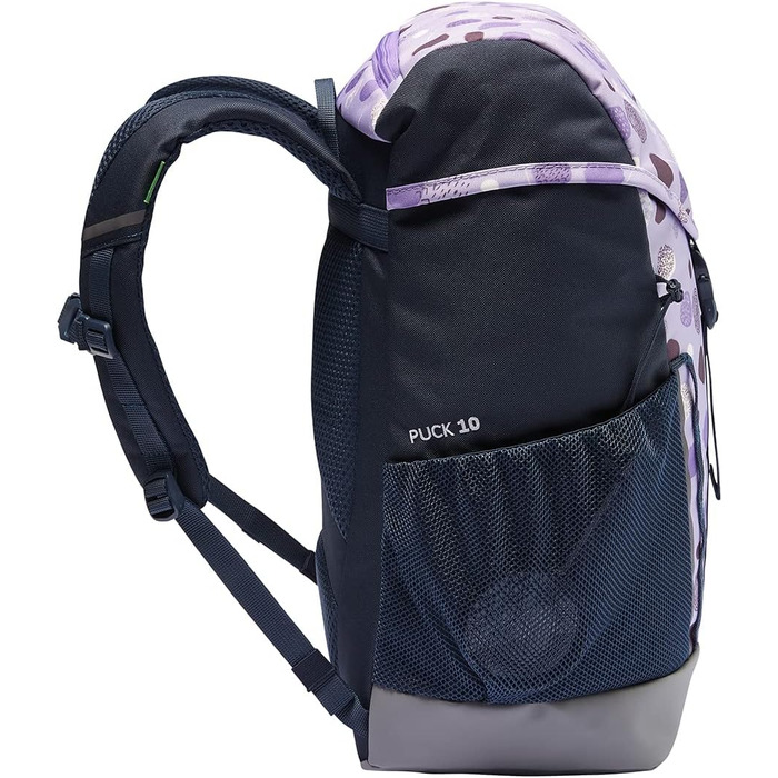 Дитячий рюкзак VAUDE Puck 10 л для хлопчиків і дівчаток, туристичний, водонепроникний, з дощовиком і лупою, синій/пастельно-ліловий