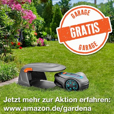 Робот-газонокосарка Gardena SILENO minimo 500 м² з Bluetooth, інтелектуальна автоматична косарка, керування через додаток, німецька версія