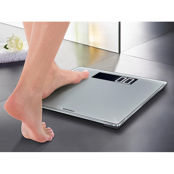 Електронна вага Soehnle Style Sense Comfort 600, до 200 кг, велике LCD-дисплей, безпечний стійкий корпус