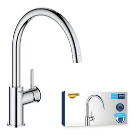 Змішувач кухонний GROHE Start Classic з високим виливом, поворотний на 360°, хром (31553001)