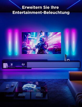Настінні LED-світильники Govee Glide RGBIC, розумні світлодіодні панелі з підтримкою Alexa та Google Assistant, багатокольорові світлодіодні лінійки для геймінгу та стрімінгу, комплект 6 шт.
