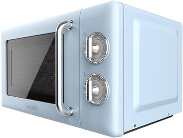 Мікрохвильова піч Cecotec Proclean 3110 Retro Green: 700 Вт, 6 рівнів, таймер до 30 хв, розморожування, механічне керування, зелений колір, сталеве покриття