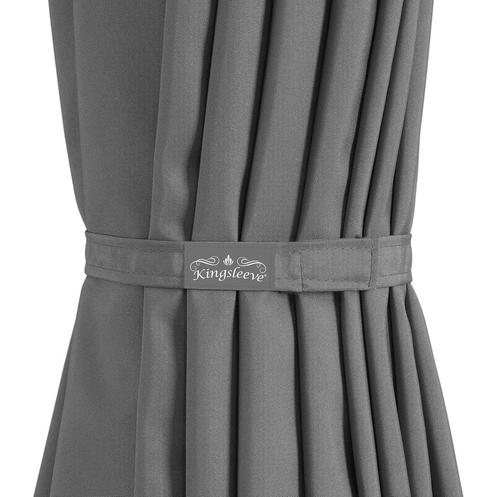Парасолька від сонця Kingsleeve® з UV-захистом 80+, велика садовий парасоль з ручкою-механізмом та вентиляцією, водонепроникна, алюмінієва, 330 см, антрацит