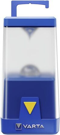 Кемпінговий ліхтар VARTA LED Ambiance L20 з димером та кольоровими режимами, працює від 6x AA батарей, для риболовлі, відпочинку на природі, аварійних ситуацій, без батарей