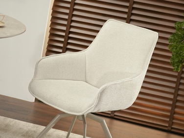 Стілець Mebel-Partner, тканина, бежевий, 1 шт.
