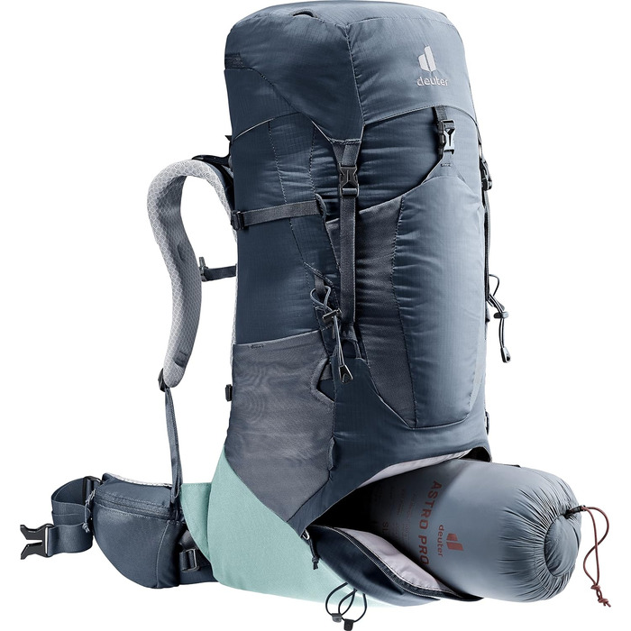 Жіночий трекінговий рюкзак Deuter Aircontact Lite 35+10 SL, легкий, Ink-Jade, 35+10 л